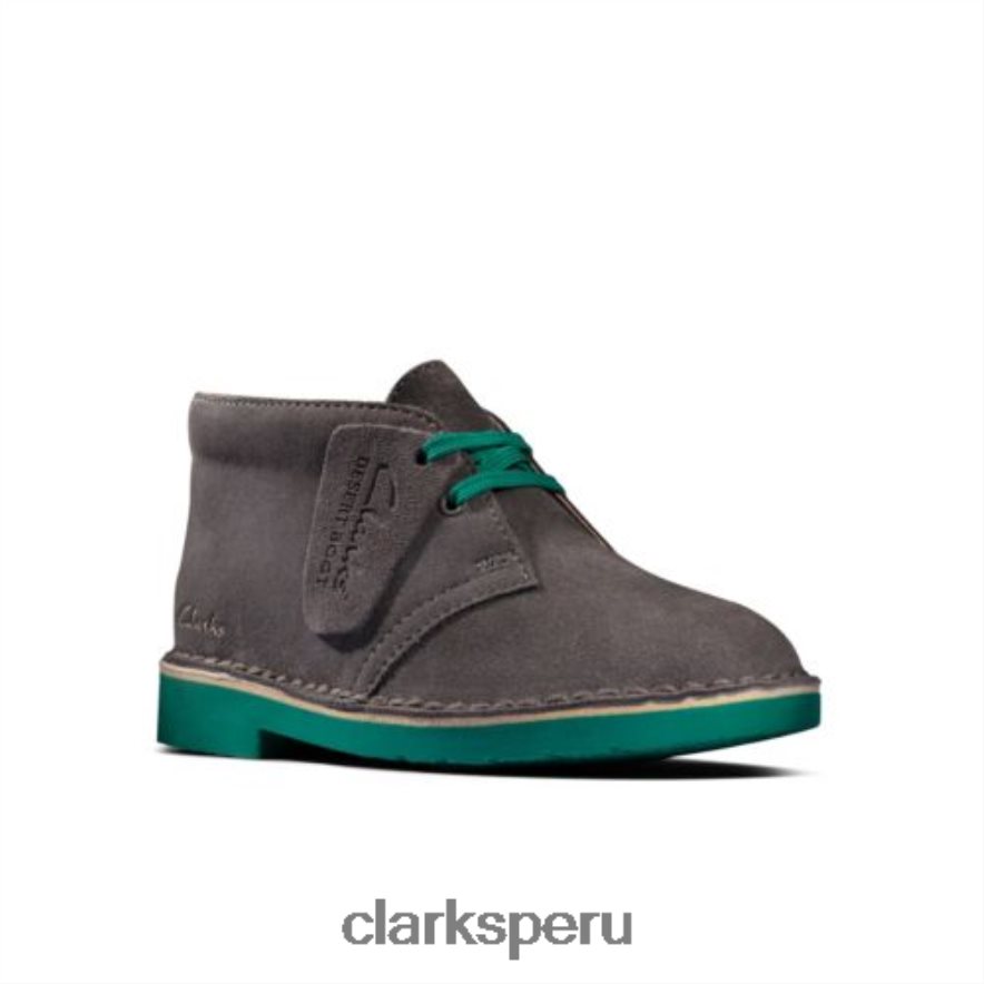 clarks desert boot2 jnr g fit gris oscuro niños Clarks 40N4LX4795 gris oscuro