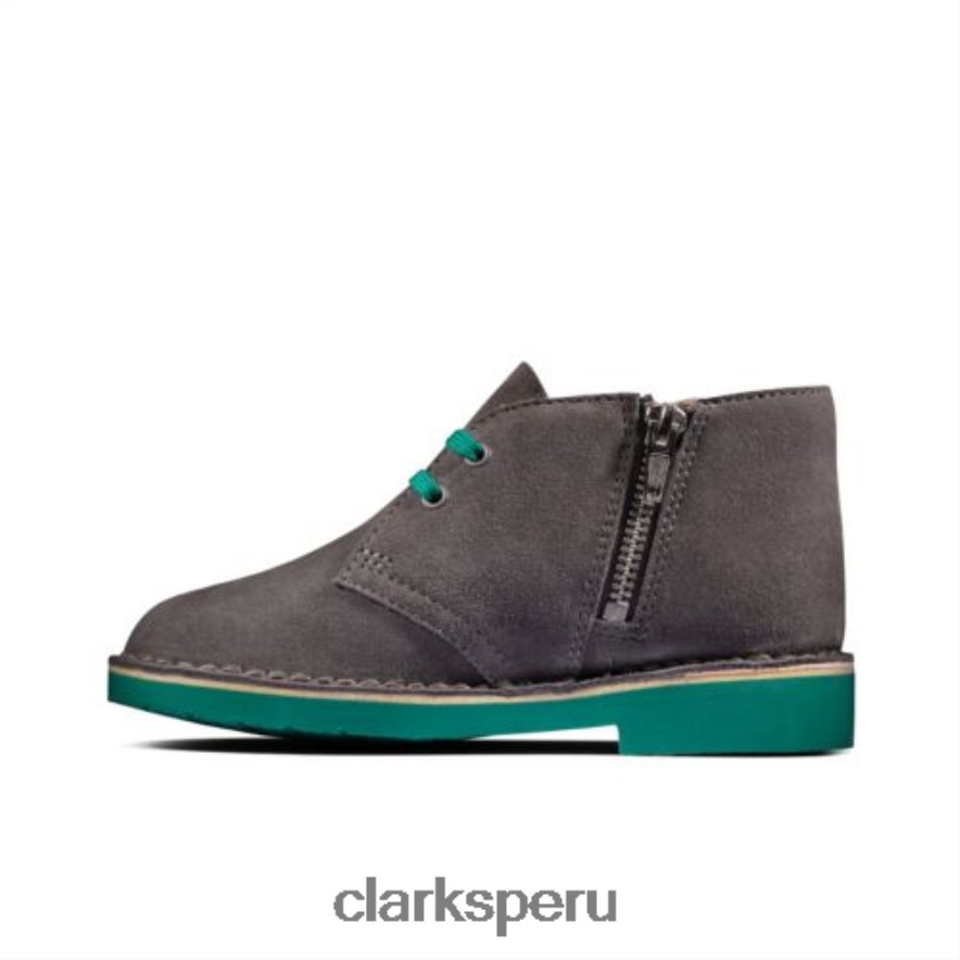 clarks desert boot2 jnr g fit gris oscuro niños Clarks 40N4LX4795 gris oscuro