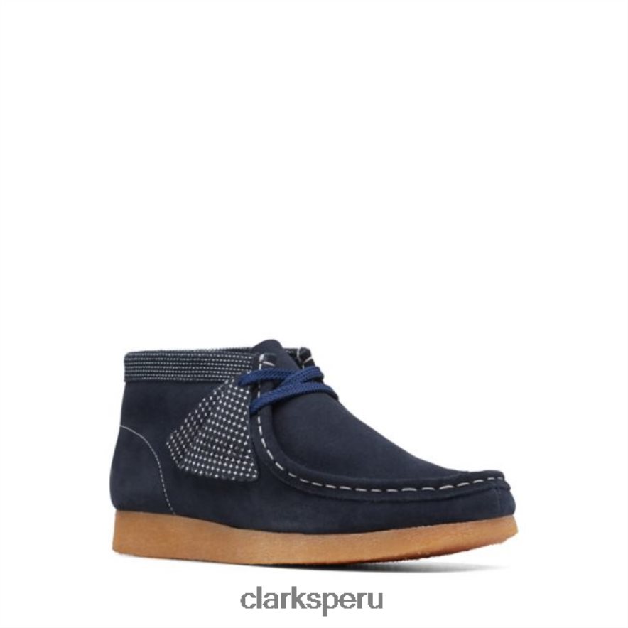 combinación azul marino bota clarks wallabee combinación azul marino antiguo niños Clarks 40N4LX5939 combinación azul marino