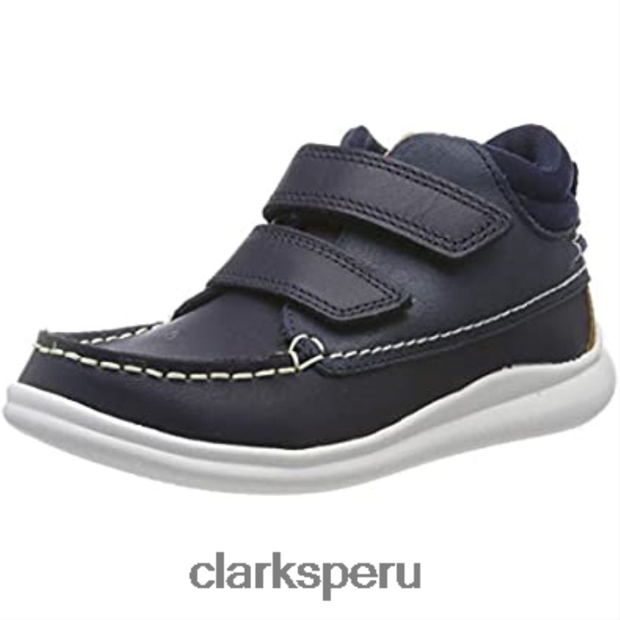 Zapatillas altas niño cloud air k piel azul marino piel marino niño clarks niños Clarks 40N4LX1908 cuero azul marino cuero azul marino