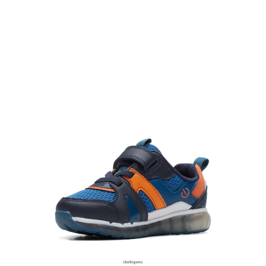 clarks combi azul spark flash t niños Clarks 40N4LX3827 combinación azul