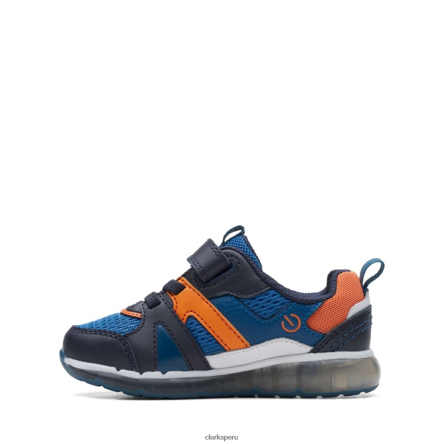 clarks combi azul spark flash t niños Clarks 40N4LX3827 combinación azul