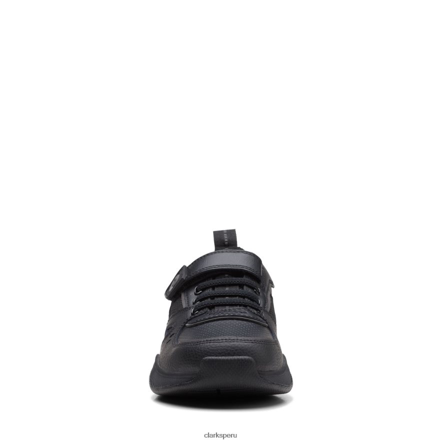 clarks grip de cuero negro trade o niños Clarks 40N4LX3824 cuero negro