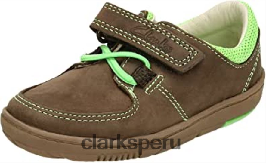 Zapatos clarks para niño maxi max cuero marrón talla 4f niños Clarks 40N4LX1784