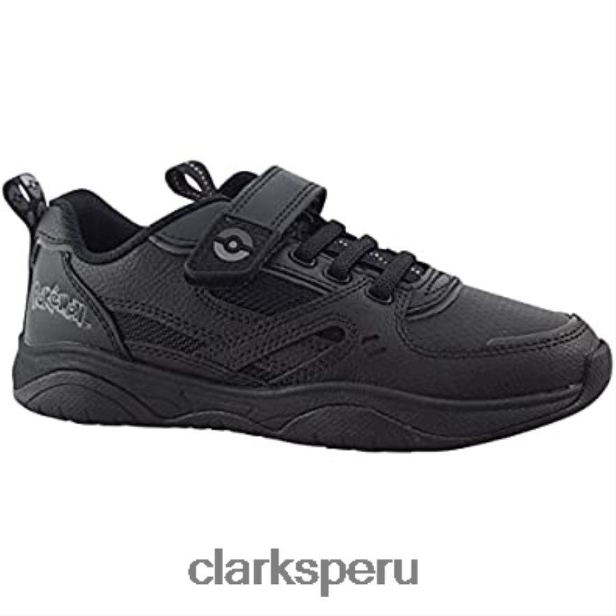 grip trade zapatos de niño de cuero negro clarks niños Clarks 40N4LX492