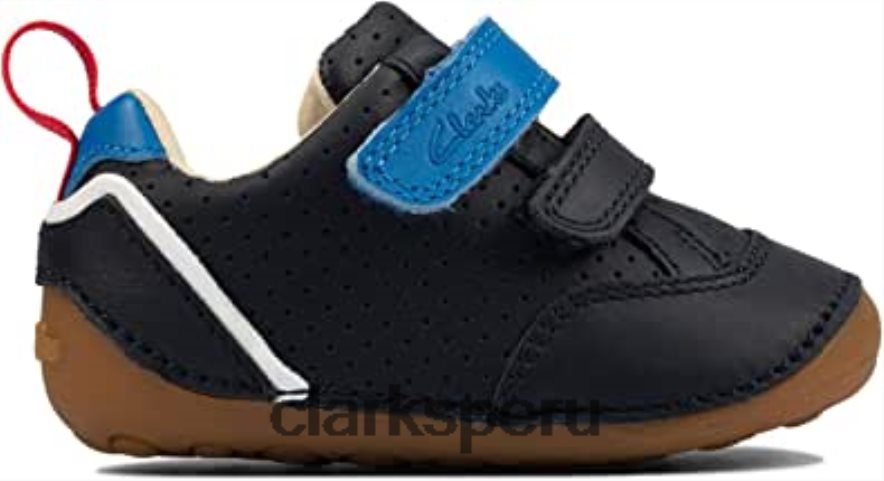 ti ny sun t white g cuero primeros zapatos para niño azul clarks niños Clarks 40N4LX1750 azul