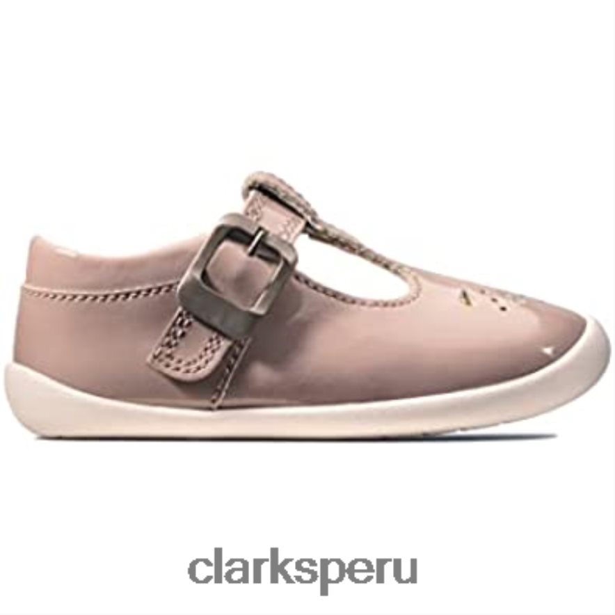 Clarks Pink (pink pat pink pat) zapatillas bajas unisex para niños roamer star t niños Clarks 40N4LX1017