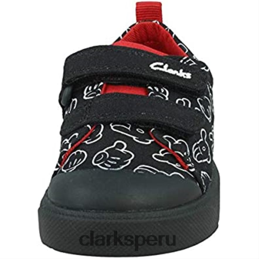 Clarks niño negro colección disney zapatos casual city guante t niños Clarks 40N4LX2217 negro