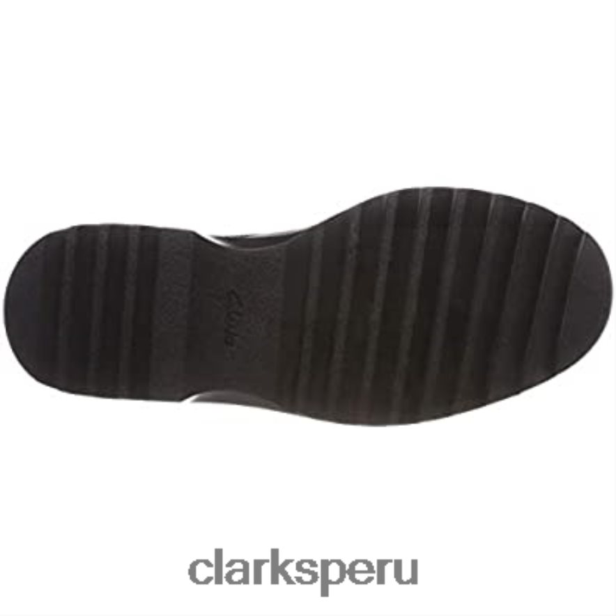 clarks black boy's asher grove derbis niños Clarks 40N4LX1889 cuero negro cuero negro