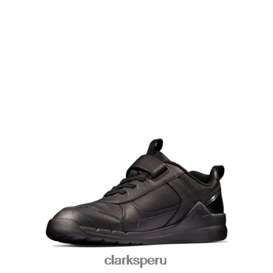 clarks cuero negro orbit sprint juvenil cuero negro niños Clarks 40N4LX5961 cuero negro