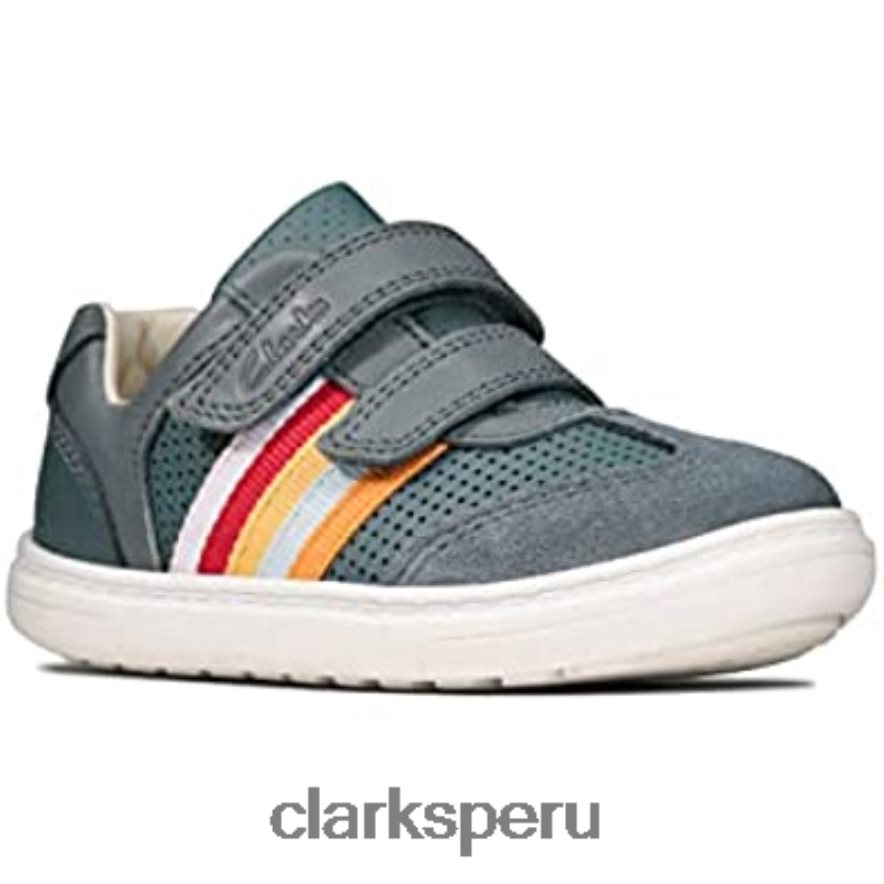 clarks flash beau t primeros zapatos para niño 4 azul niños Clarks 40N4LX1090