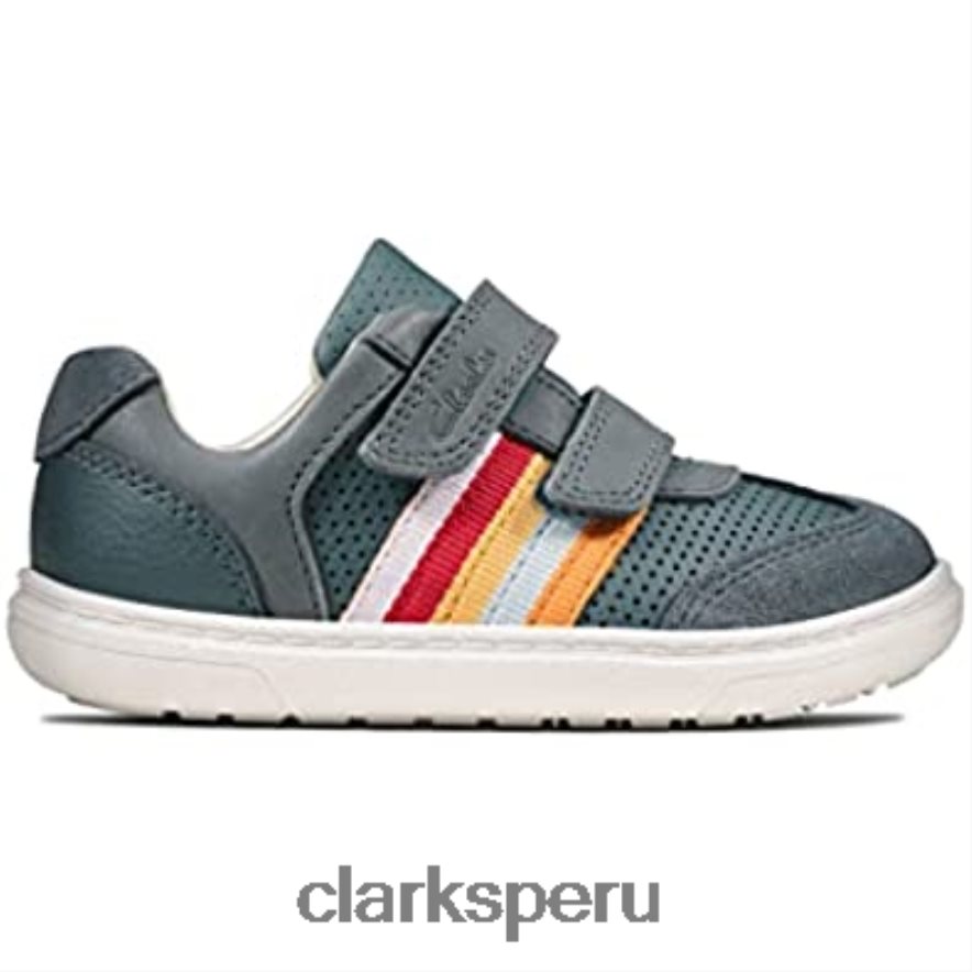 clarks flash beau t primeros zapatos para niño 4 azul niños Clarks 40N4LX1090