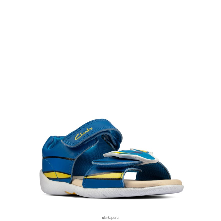 clarks de cuero azul zora nemo t niños Clarks 40N4LX3803 cuero azul