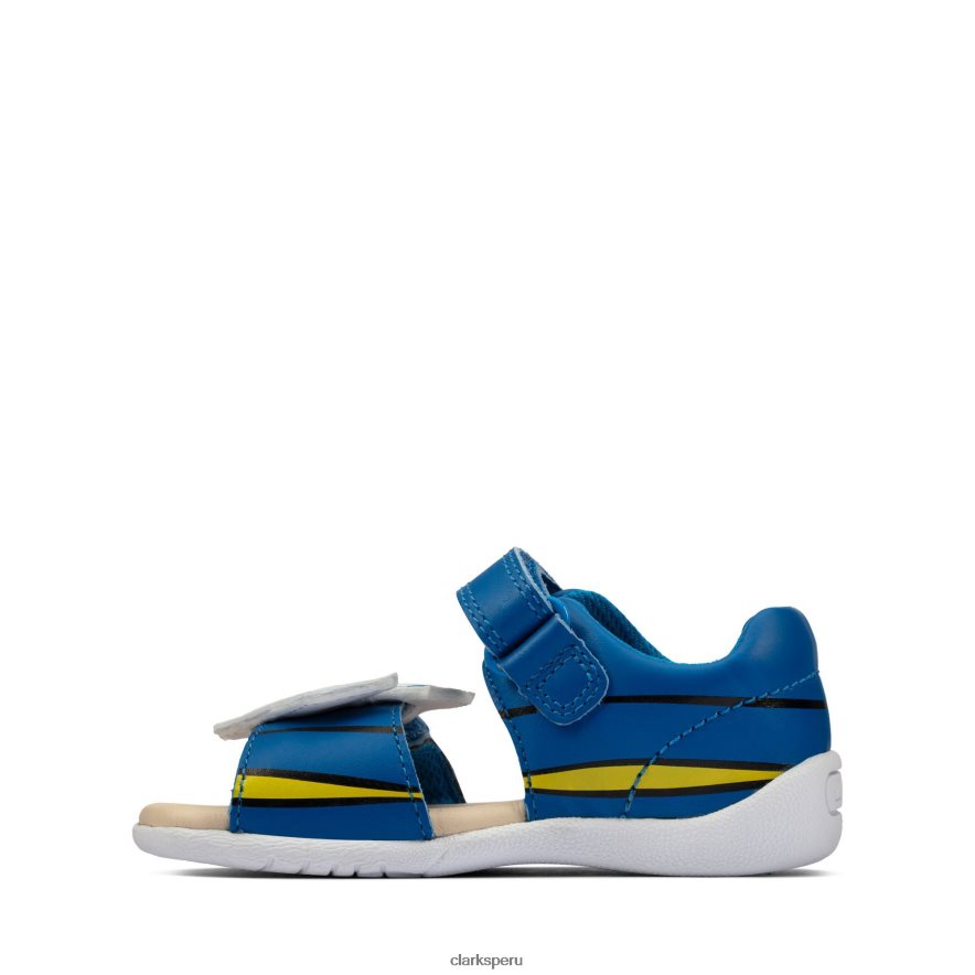 clarks de cuero azul zora nemo t niños Clarks 40N4LX3803 cuero azul