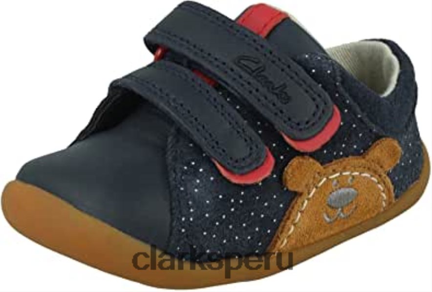 Zapatilla Clarks Baby Boys Roamer Bear T Azul Marino Ante Niño niños Clarks 40N4LX1512 gamuza azul marino