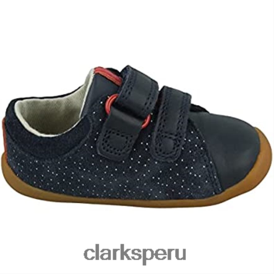 Zapatilla Clarks Baby Boys Roamer Bear T Azul Marino Ante Niño niños Clarks 40N4LX1512 gamuza azul marino