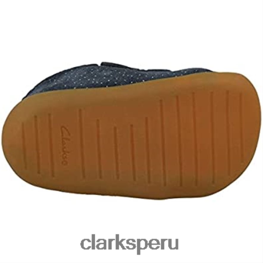 Zapatilla Clarks Baby Boys Roamer Bear T Azul Marino Ante Niño niños Clarks 40N4LX1512 gamuza azul marino