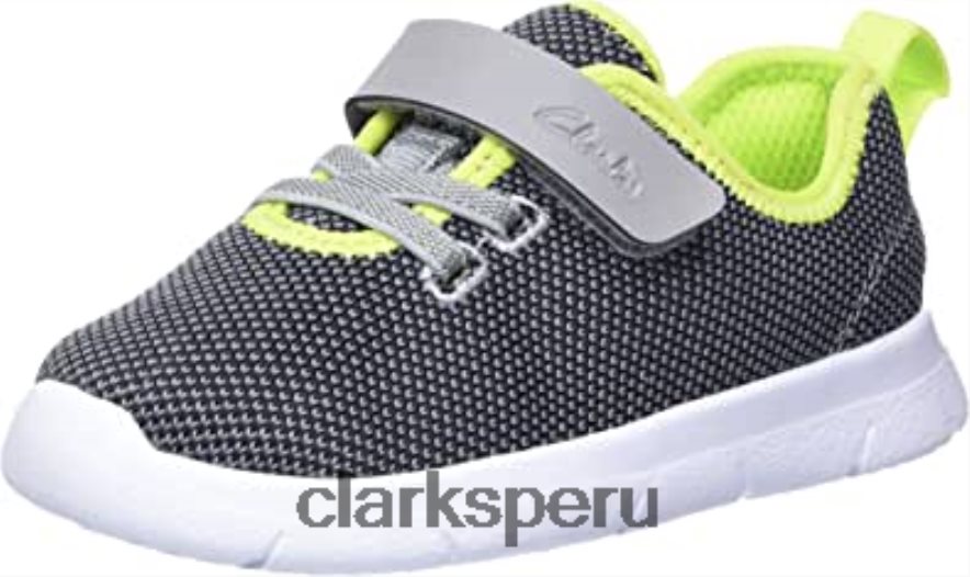 Zapatilla ath weave t para niño clarks gris combi niños Clarks 40N4LX2365 combinado gris