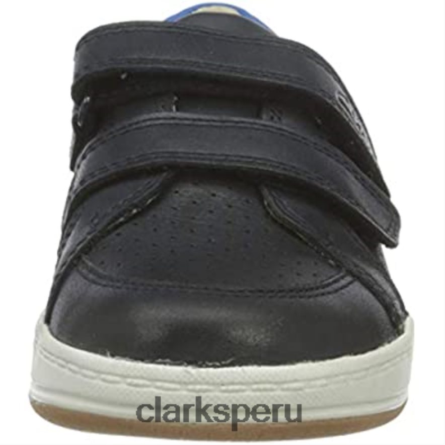 Zapatilla clarks niño fawn solo t de piel azul marino niños Clarks 40N4LX2691 cuero azul marino