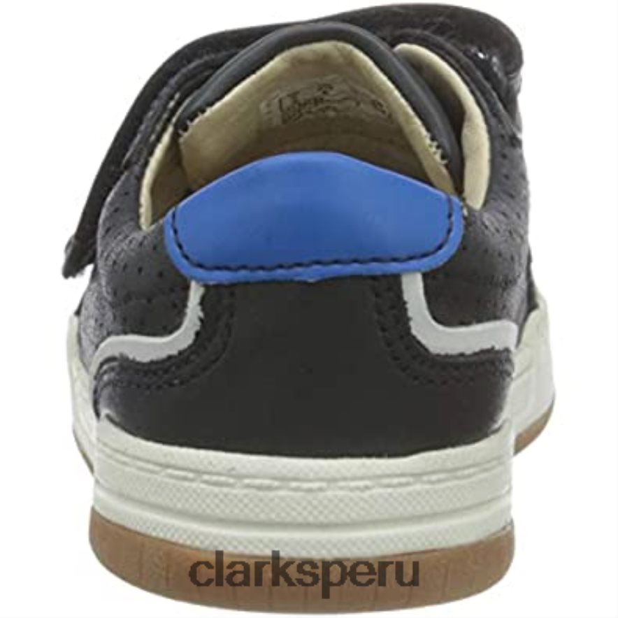 Zapatilla clarks niño fawn solo t de piel azul marino niños Clarks 40N4LX2691 cuero azul marino