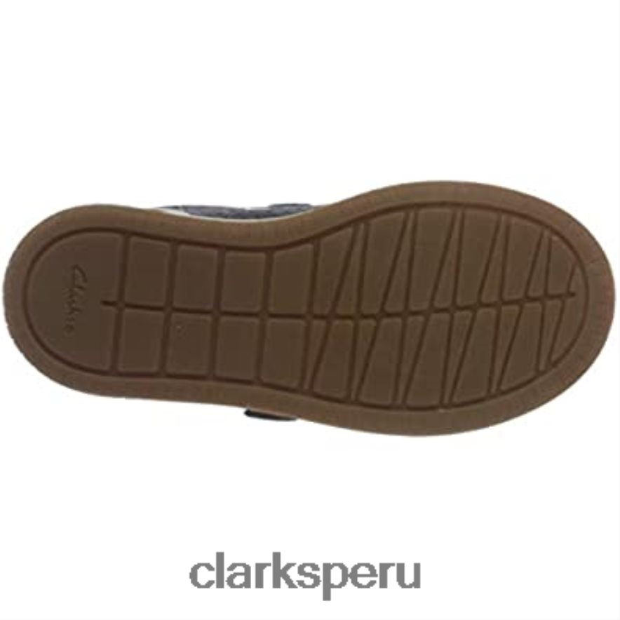 Zapatilla clarks niño fawn solo t de piel azul marino niños Clarks 40N4LX2691 cuero azul marino