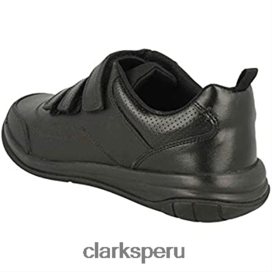 Zapatillas bajas clarks hula thrill de niño negras niños Clarks 40N4LX1096 cuero negro