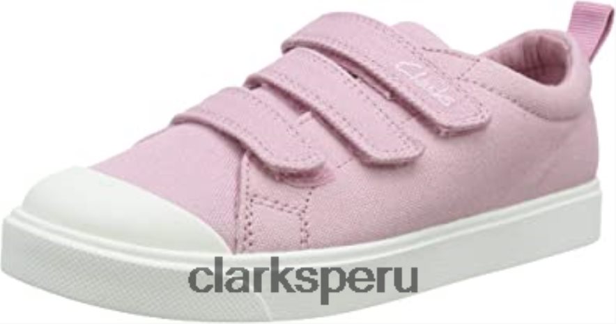 rosa lona rosa lona rosa clarks niño unisex niños city vibe k zapatillas bajas niño niños Clarks 40N4LX2835 rosa lienzo rosa lienzo rosa