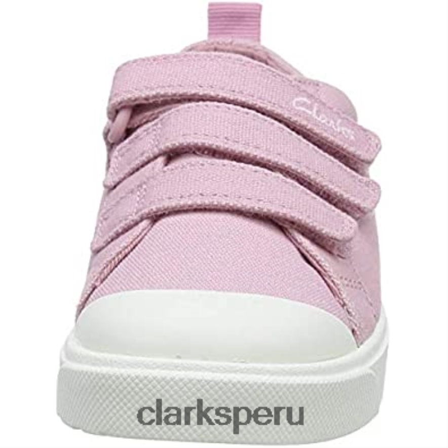 rosa lona rosa lona rosa clarks niño unisex niños city vibe k zapatillas bajas niño niños Clarks 40N4LX2835 rosa lienzo rosa lienzo rosa