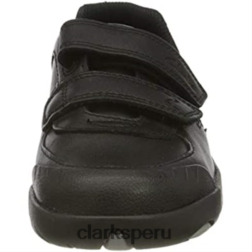 zapatillas bajas rex pace k para niño clarks negro niños Clarks 40N4LX335 cuero negro cuero negro