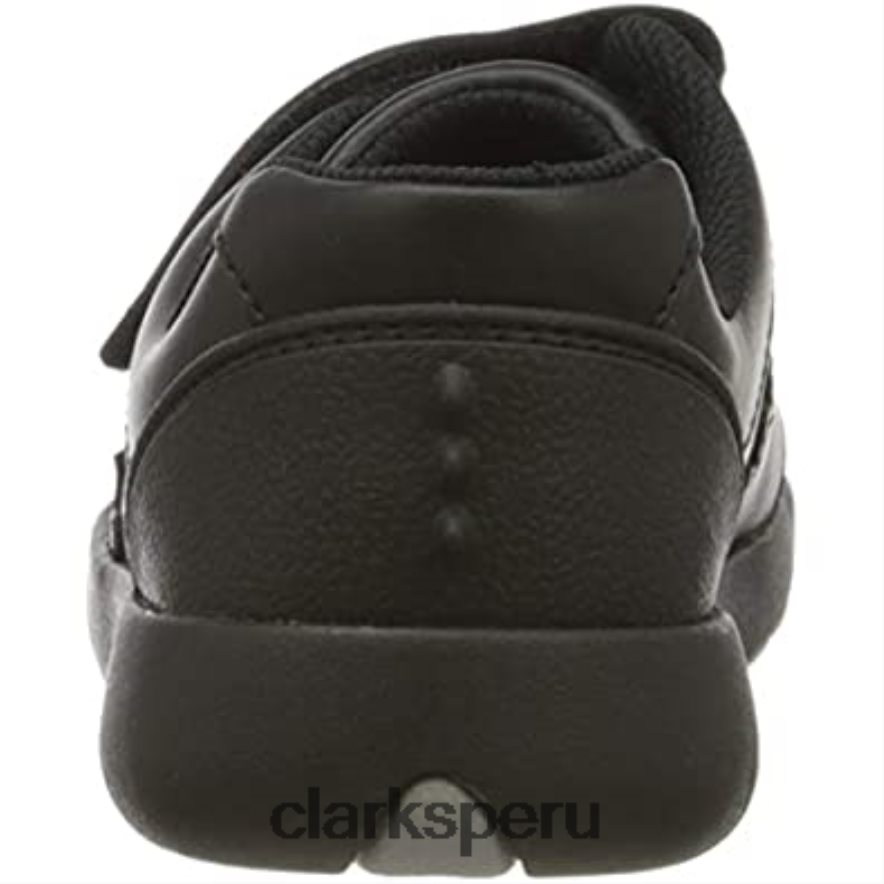 zapatillas bajas rex pace k para niño clarks negro niños Clarks 40N4LX335 cuero negro cuero negro
