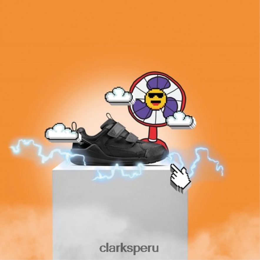 clarks cuero negro orbit sprint niño cuero negro niños Clarks 40N4LX5913 cuero negro