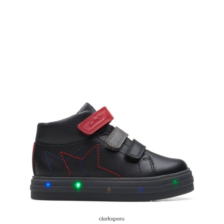 combinación negra clarks flare show combinación negra para niños pequeños niños Clarks 40N4LX5923 combinación negra