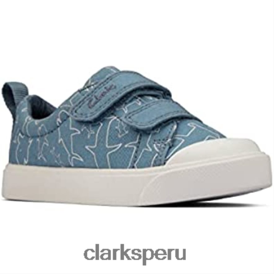 zapatos clarks de lona para niño city bright t niños Clarks 40N4LX1516