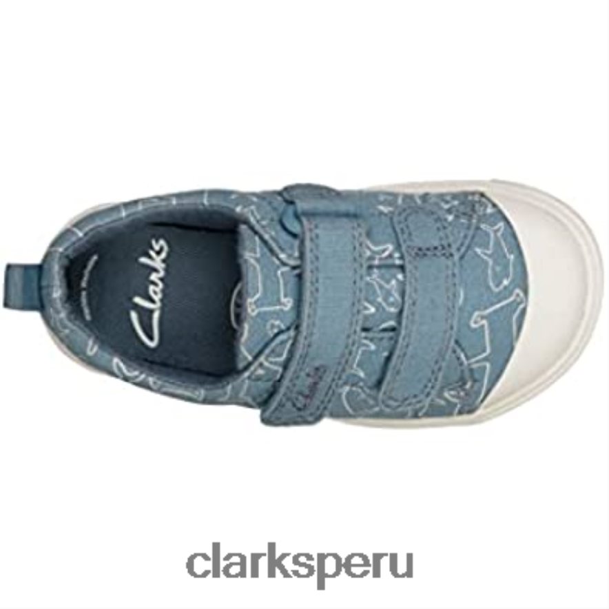 zapatos clarks de lona para niño city bright t niños Clarks 40N4LX1516