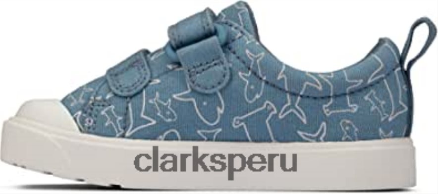 zapatos de lona clarks city brillantes niños Clarks 40N4LX1521