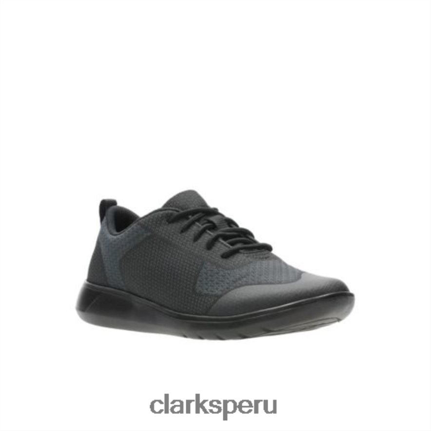 Clarks Scape Civic Inf F Fit tela negra niños Clarks 40N4LX4930 tela negra