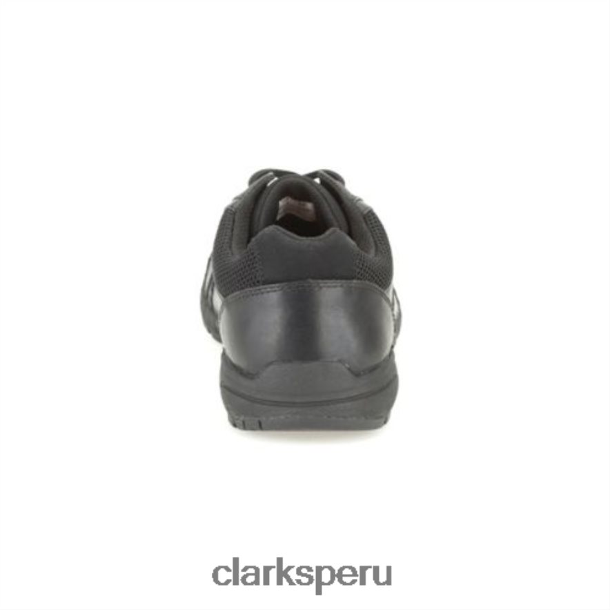 clarks air norfolk jnr f fit negros niños Clarks 40N4LX4936 negro