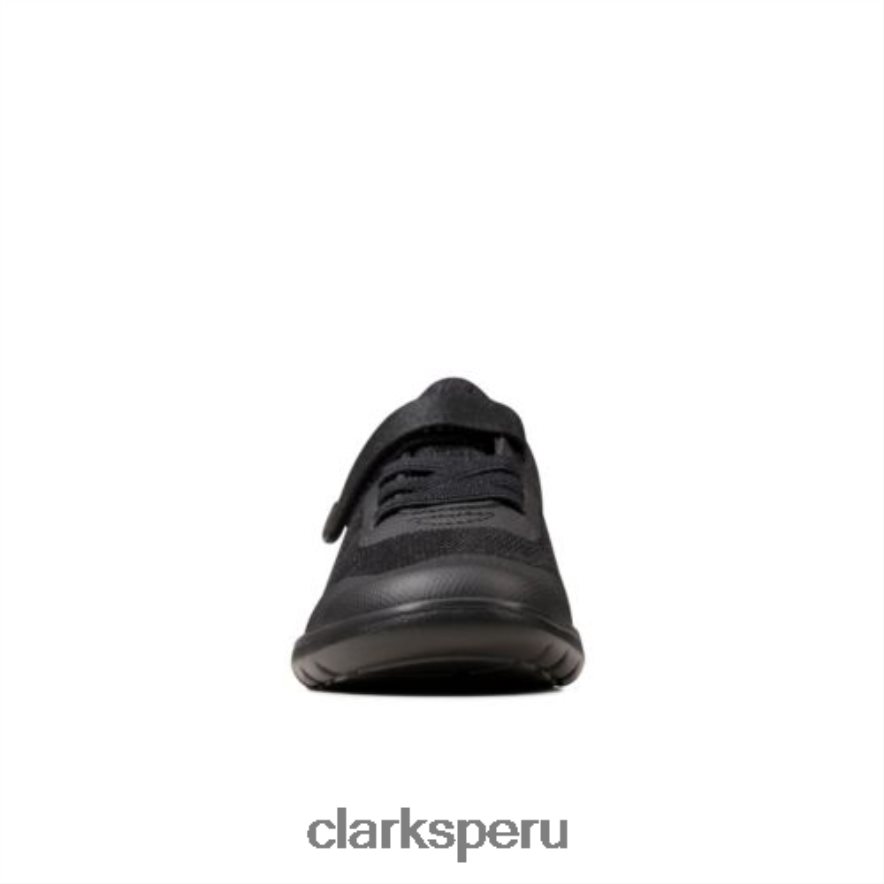 clarks black interest scape brillante inf f ajuste niños Clarks 40N4LX4905 interés negro