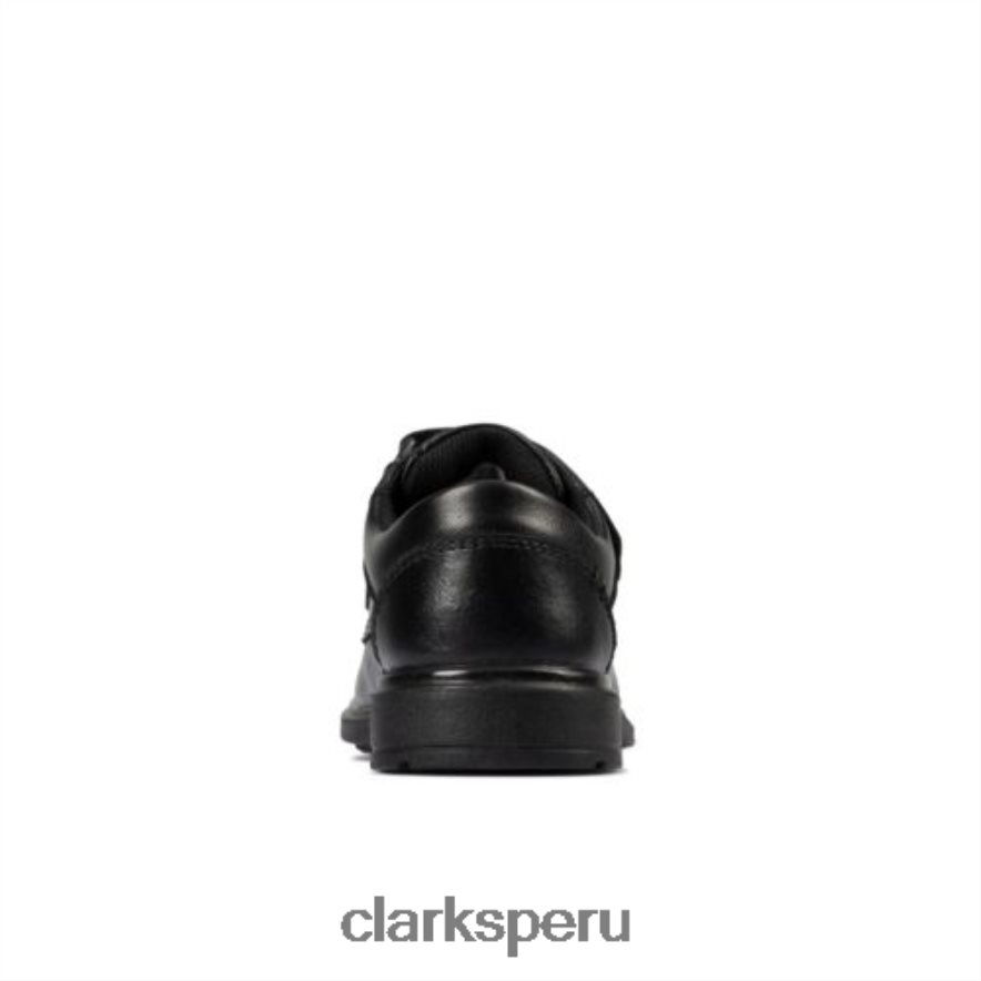 clarks cuero negro remi pace inf f fit niños Clarks 40N4LX4873 cuero negro