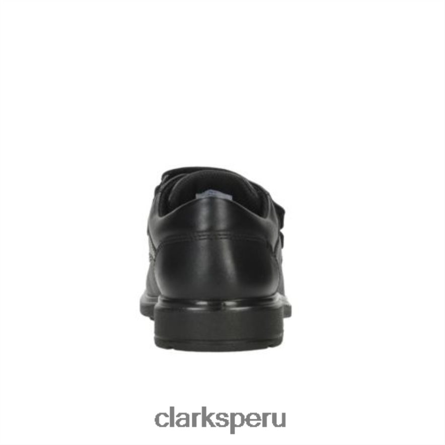 clarks cuero negro remi pace jnr f fit niños Clarks 40N4LX4881 cuero negro