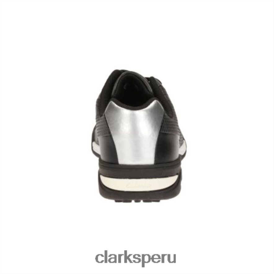 clarks de cuero negro Award run jnr f fit niños Clarks 40N4LX4934 cuero negro