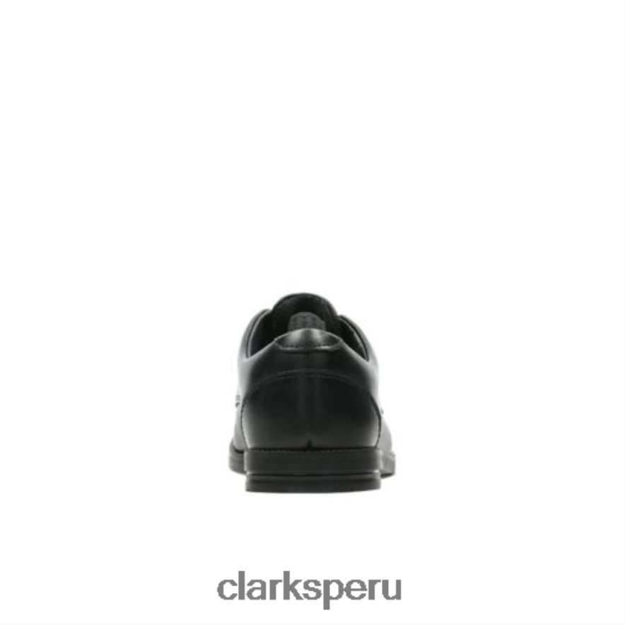 clarks de cuero negro rufus edge jnr g fit niños Clarks 40N4LX4904 cuero negro