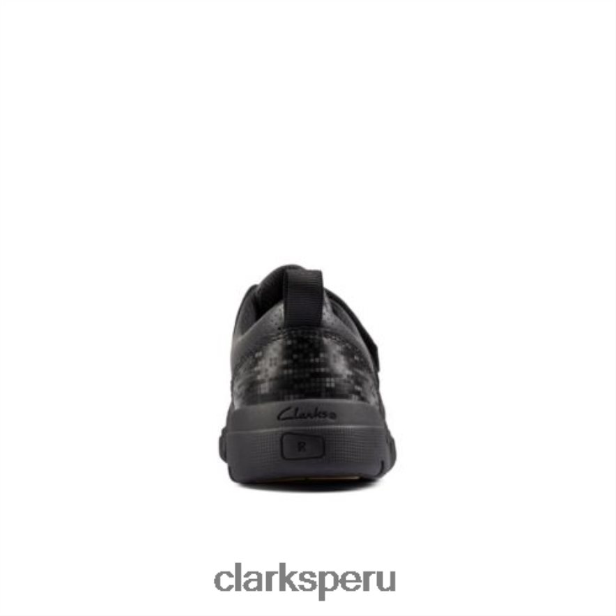 clarks encode flash inf f fit cuero negro niños Clarks 40N4LX4874 cuero negro