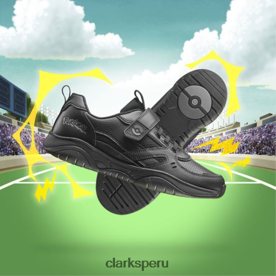 clarks grip trade niño cuero negro cuero negro niños Clarks 40N4LX5962 cuero negro