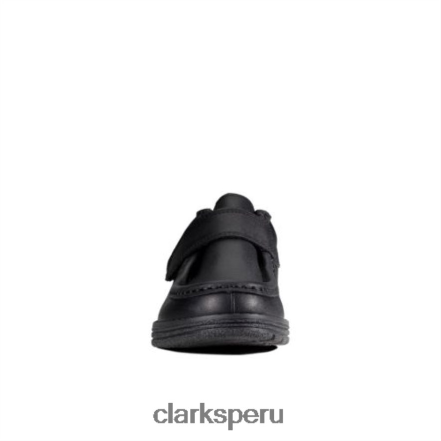 clarks mendip pure jnr f fit cuero negro niños Clarks 40N4LX4868 cuero negro