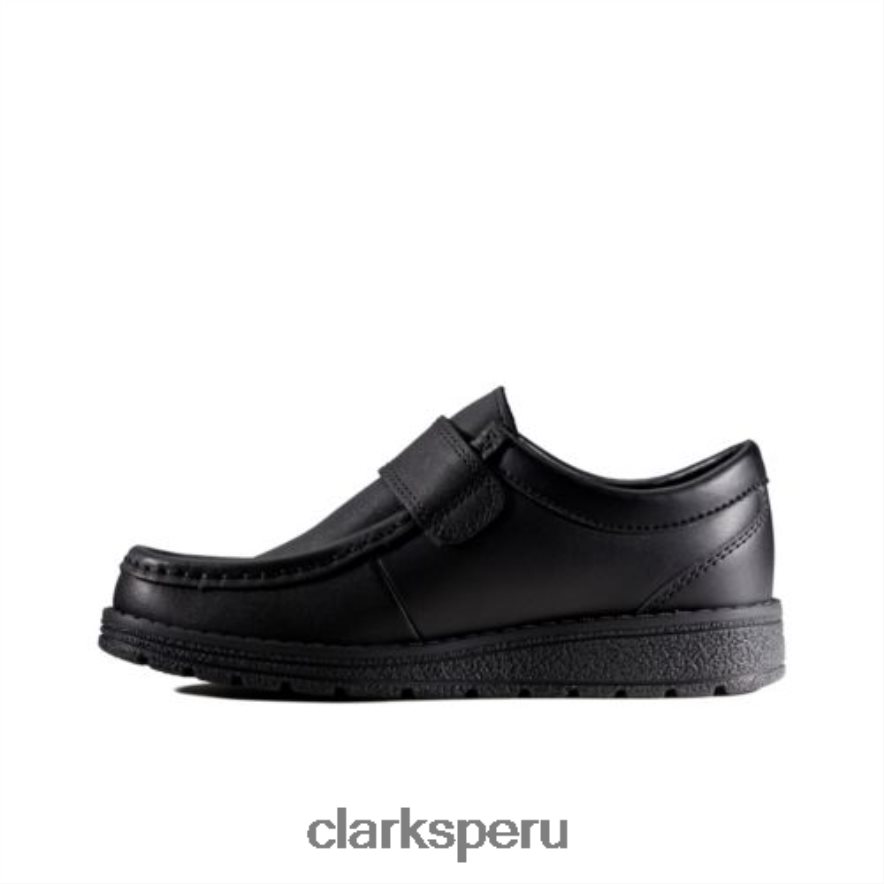 clarks mendip pure jnr f fit cuero negro niños Clarks 40N4LX4868 cuero negro