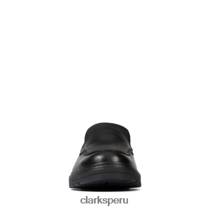 loxham grove juvenil cuero negro clarks de cuero negro niños Clarks 40N4LX5878 cuero negro