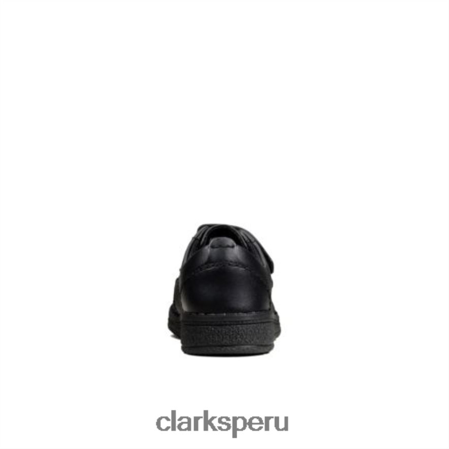 mendip bright inf f fit clarks de cuero negro niños Clarks 40N4LX4886 cuero negro