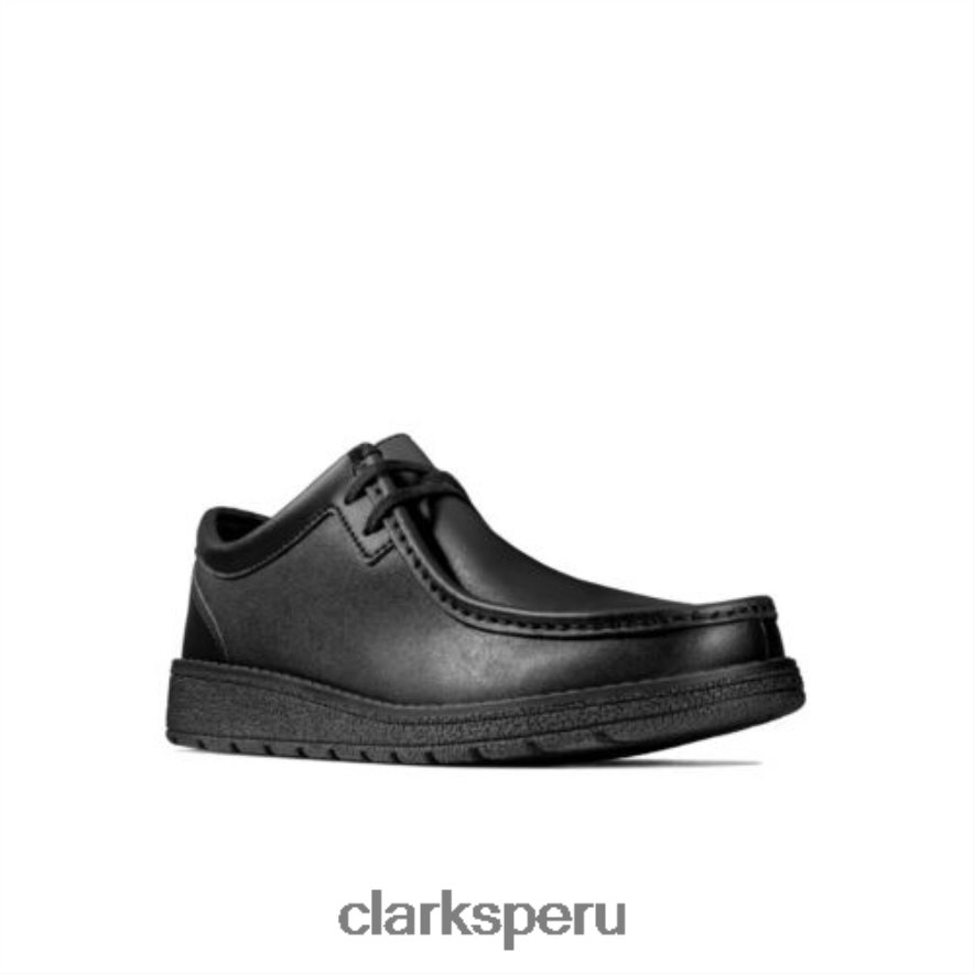 mendip craft jnr f fit clarks de cuero negro niños Clarks 40N4LX4870 cuero negro