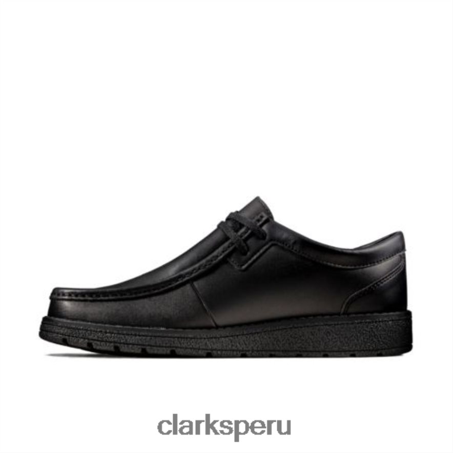 mendip craft jnr f fit clarks de cuero negro niños Clarks 40N4LX4870 cuero negro